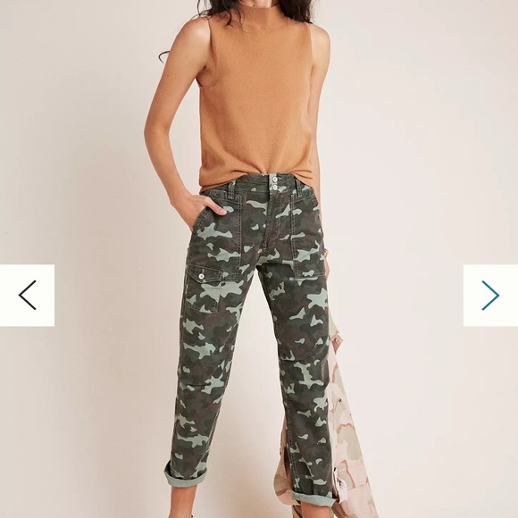 Anthropologie Pants - Anthropologie Green Cargo Pants with Utility Style